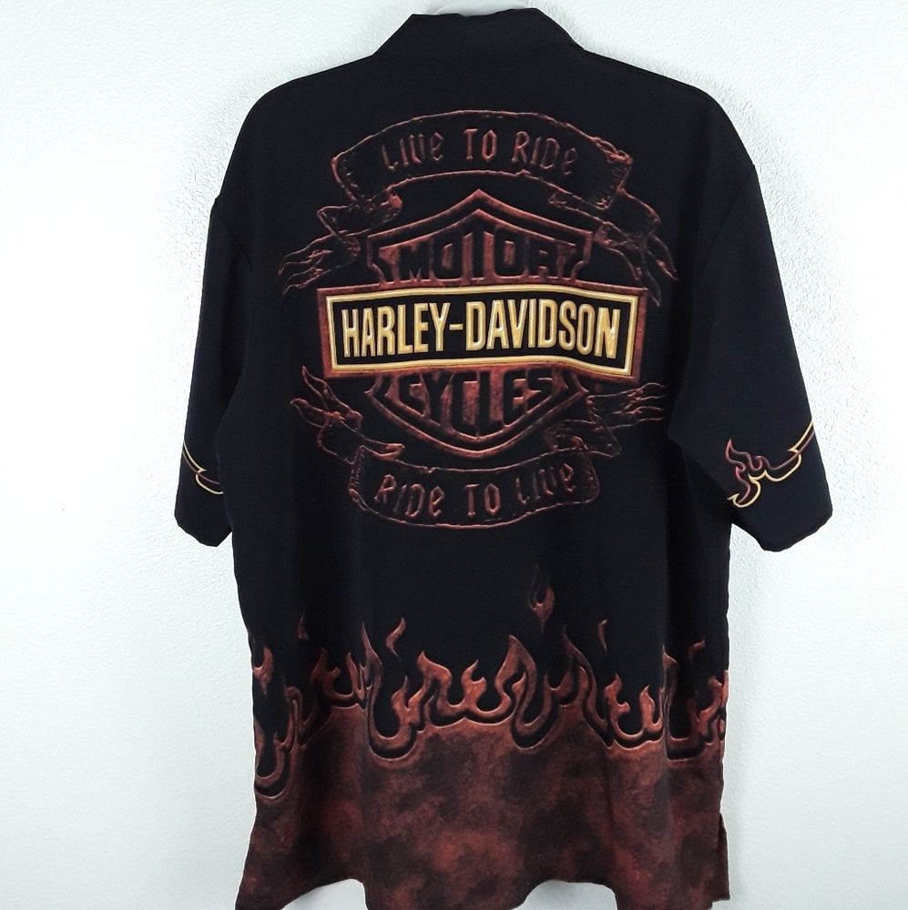 Harley-Davidson Live To Ride Flame Shirt